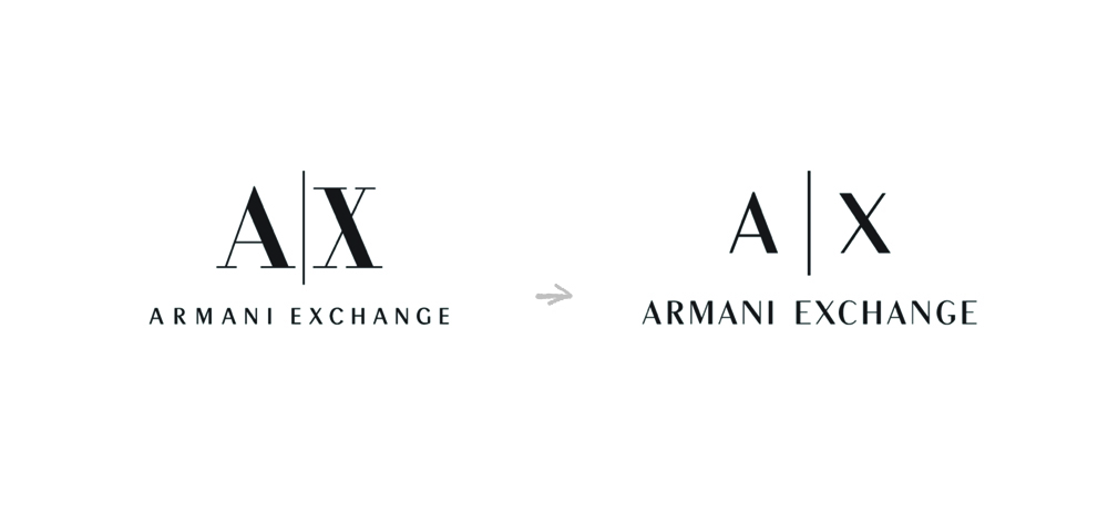 Armani Exchange Logo Comparison